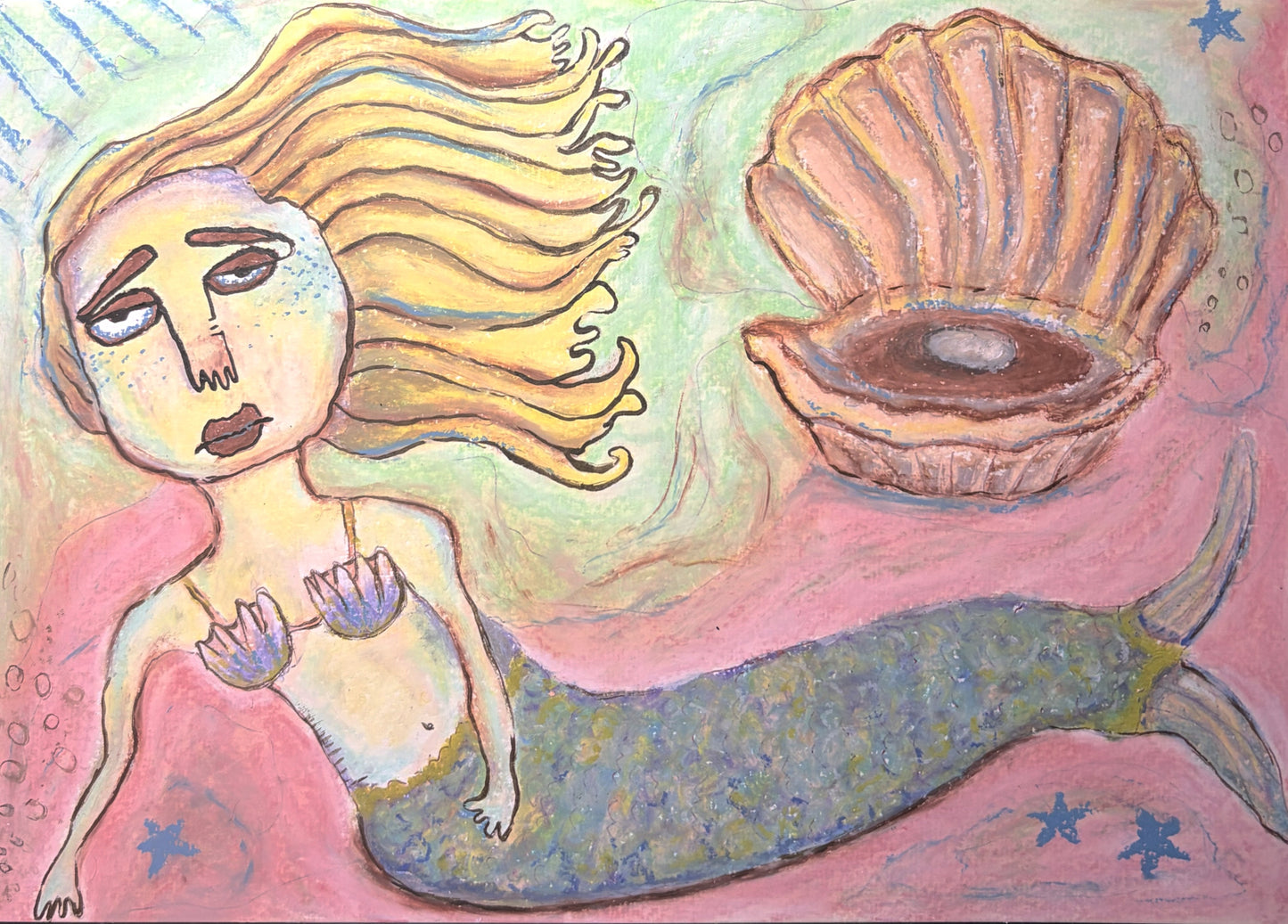 Pearl Diver - 21 × 29.7cm (A4)